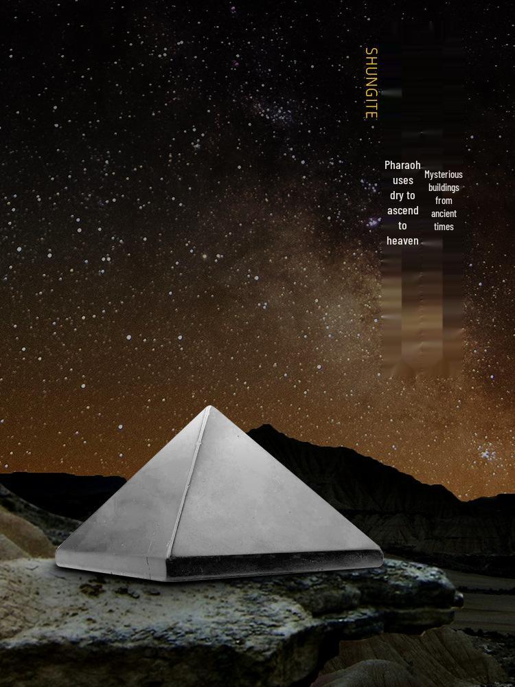 Shungite Pyramid: EMF Reducing Ornament