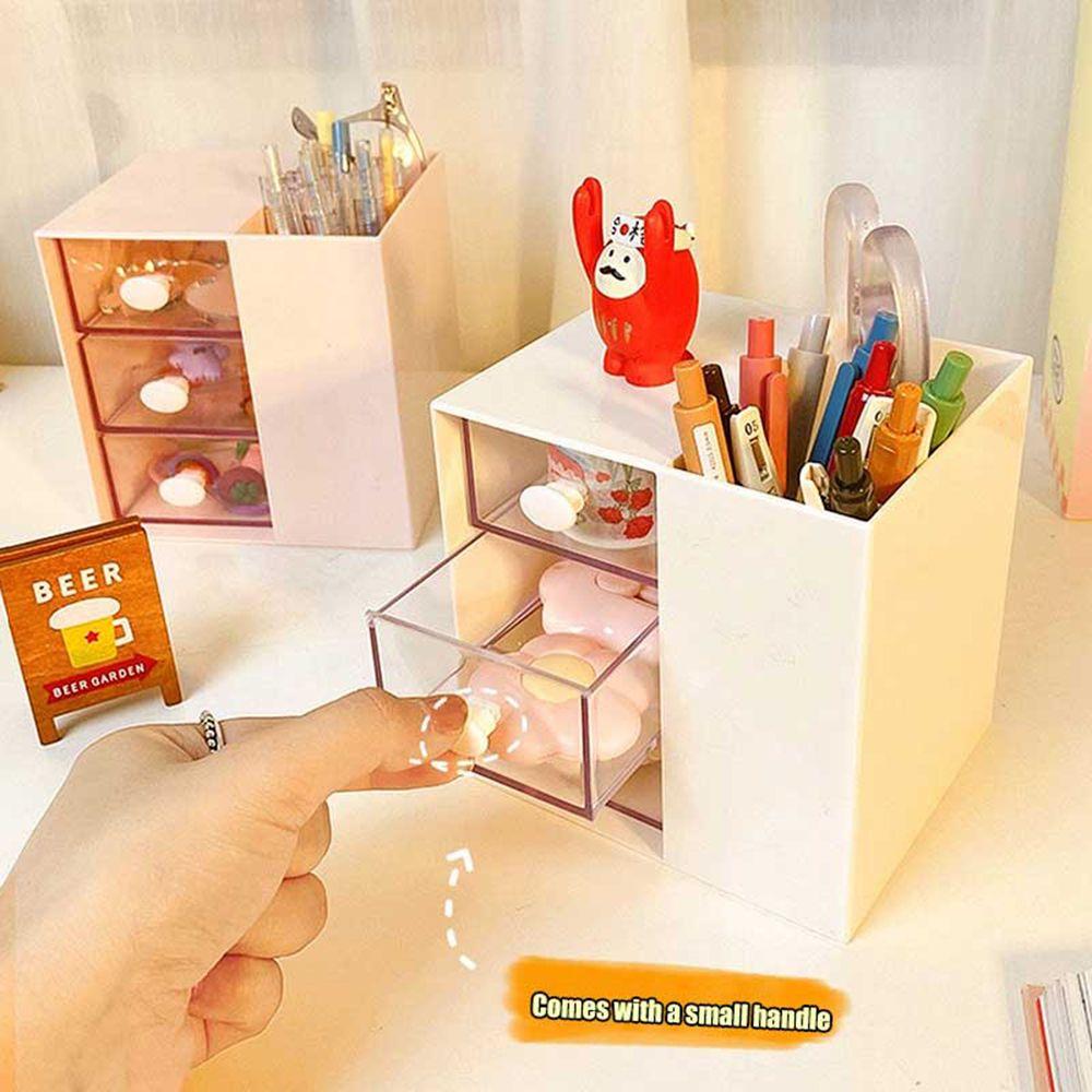 

Коробка для хранения, пластиковый детский держатель для ручек, коробка для хранения с несколькими сетками, держатель для ручек, косметический держатель для карандашей