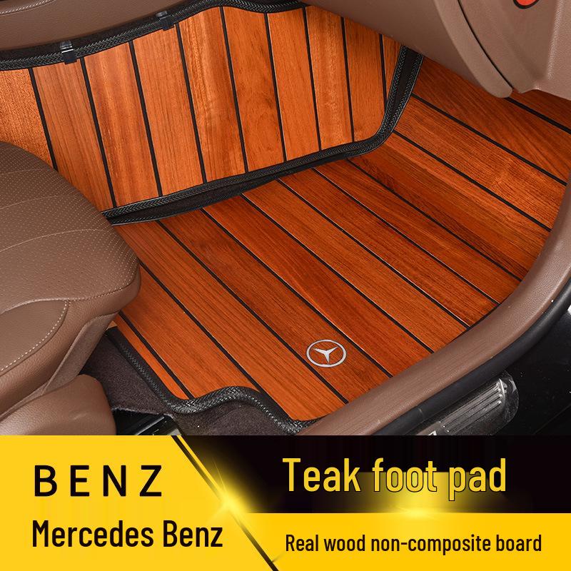 Solid Wood Floor Mats for Mercedes-Benz GLE350, GLS450, Maybach S450, S350, S320, E300l