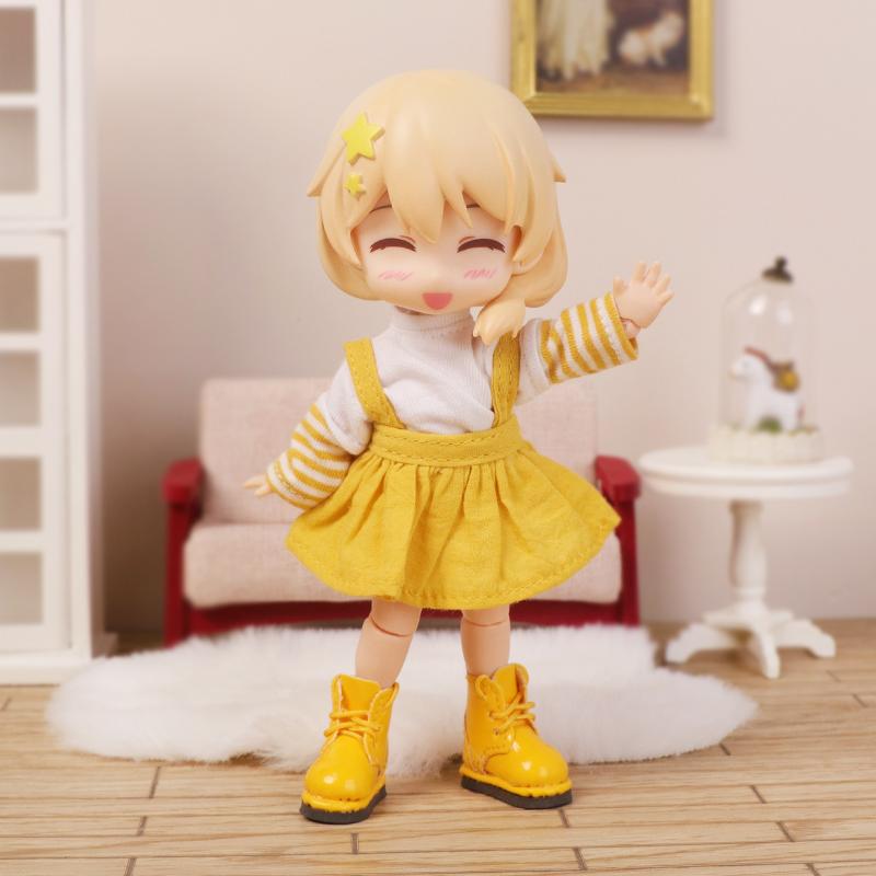 OB11 Clothes Cat Pudding Sweater Hooded Jacket Shorts Shoes for Molly, YMY, GSC Body, 1/12bjd Doll Clothes Toy Clothing