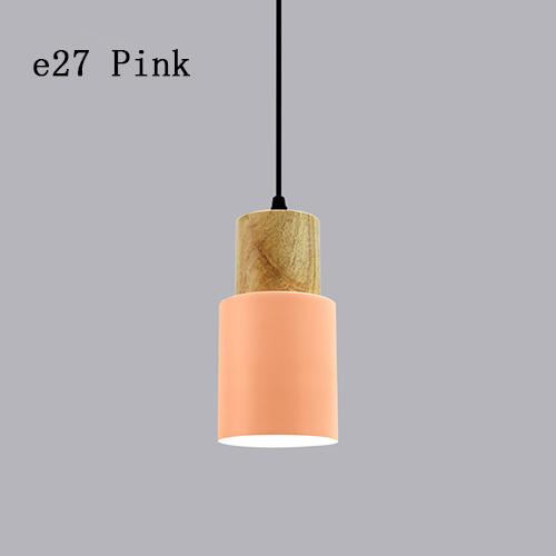 Nordic Pendant Lights Modern Wood  Simple Iron E27  For /  Bar/Parlor/Master/ Bedroom/Study/Cafe Home Becor Lights Hanging