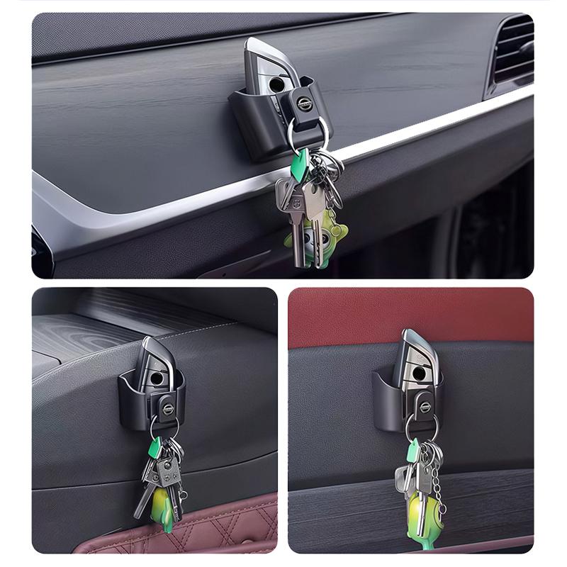 CKKTXC1 Mini Car Key Storage Box Dashboard Hang Organizer Holder For Nissan Sylphy N7 Qashqai J11 Teana Note Navara Juke GTR Patrol Leaf