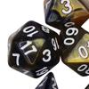 7 Pieces Acrylic Polyhedral Dices D6 D4 D8 D10 D12 D20 Gifts Board Game Props Durable for Role