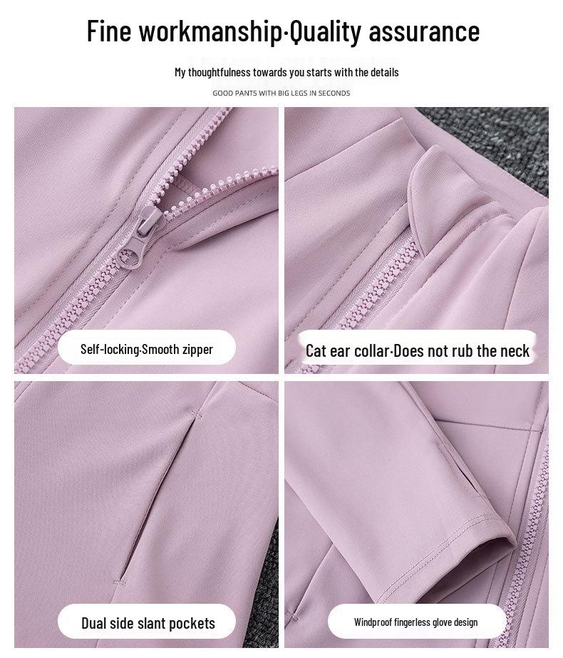 Women's Autumn 2024 Yoga and Sportswear Set: Running Jacket, Tennis/Badminton Skirt, and Fitness Pants