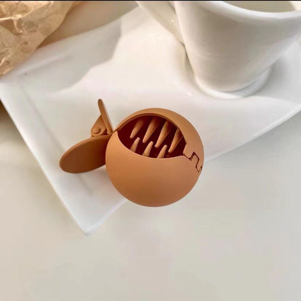 Solid Color Small Hair Claw Girls Hairpin Korean Style Hair Clip Ponytail Holder Fixed Artifact