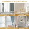 2pcs Polyester Hanging Ball Tiebacks Adjustable Curtain Fasteners Fixings Rope  For Home, Bedroom