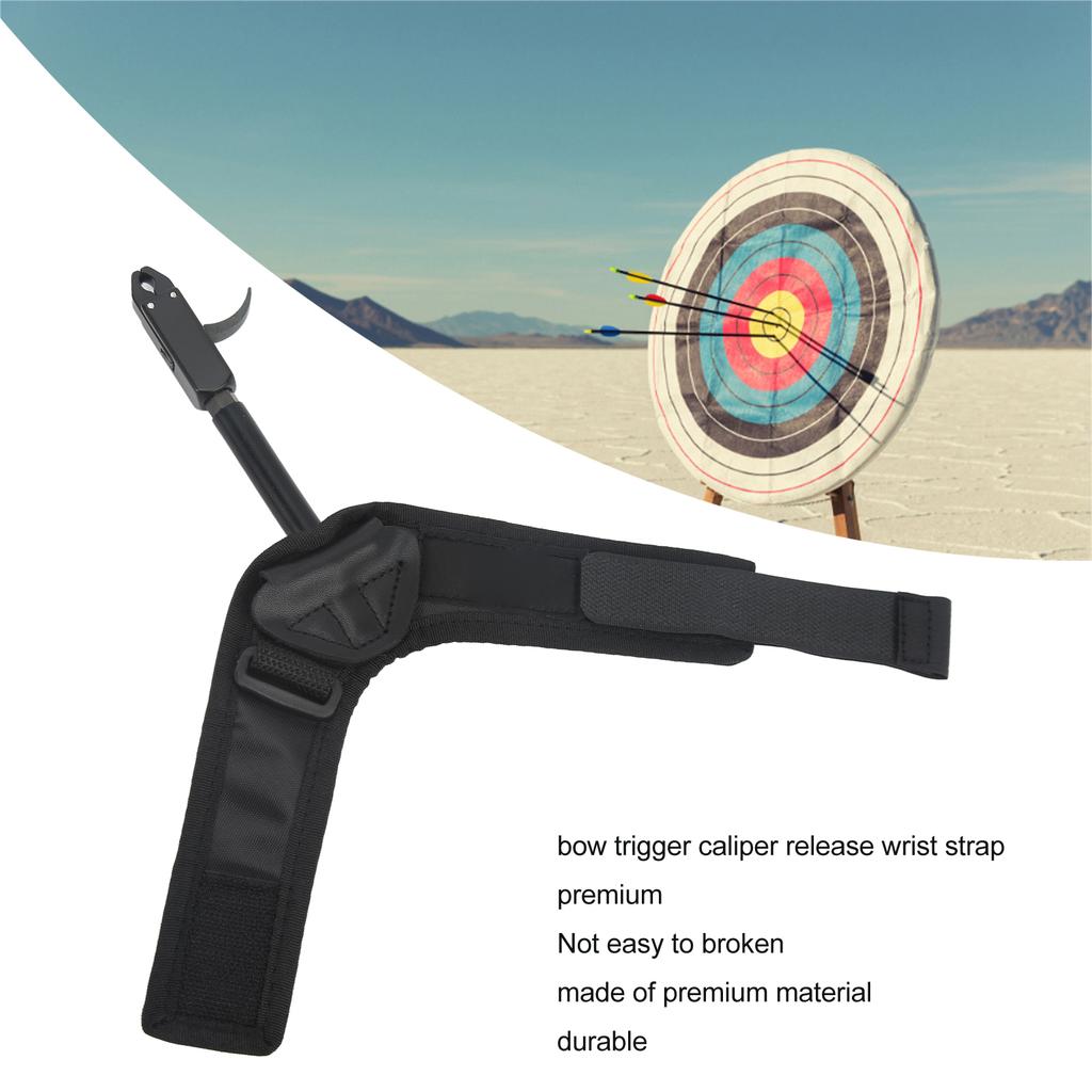 Bow Caliper Release Aid Aluminum Alloy Neoprene Wrist Strap Archery Accessories for Hunting
