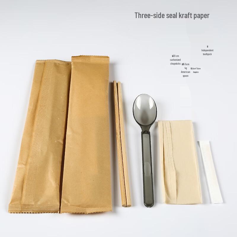 ZISIZ Premium Disposable Bamboo Cutlery Set