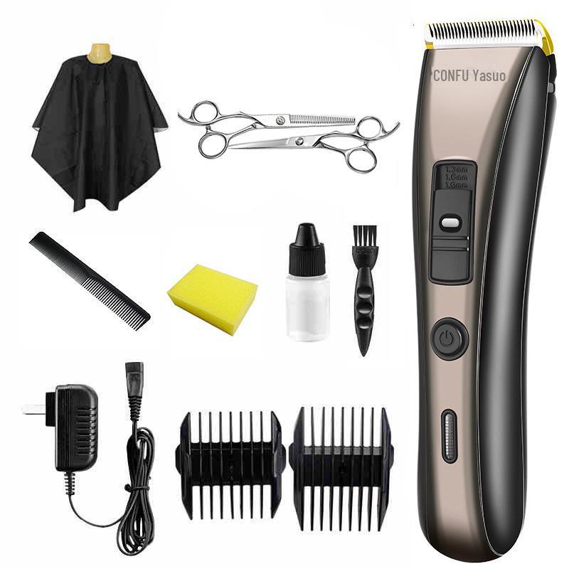 Kangfu T109 Silent Rechargeable Hair Clipper for Adults & Babies - Electric Razor for Home & Salon Use.