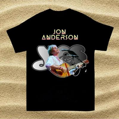 PROMOTION Rare Jon Anderson Groupe Yes T-shirt Noir Manches Courtes Unisexe S-5xl