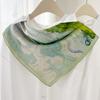 111% Mulberry Silk 71 Square Scarf, New Sky City Professional Decorative Scarf, Commuting To Work Versatile Silk Scarf
