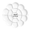 1/6PCS Reusable Plastic Paint Palette - 18 Wells Flower Tray for Acrylic, Watercolor & Oil Painting