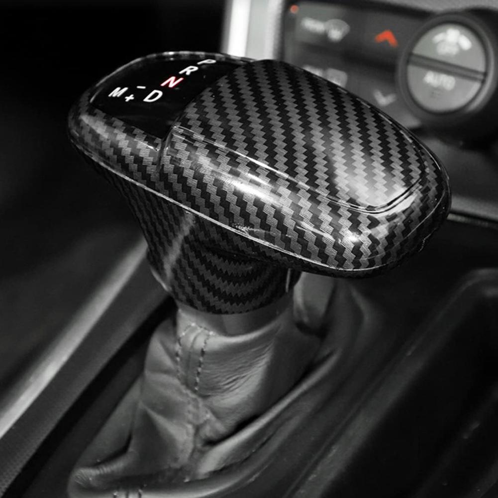 For Dodge Charger/Challenger 2015+Durango 2018+ Car Gear Shift Knob Decoration Cover Gear Shift Handle Sticker Carbon Fiber