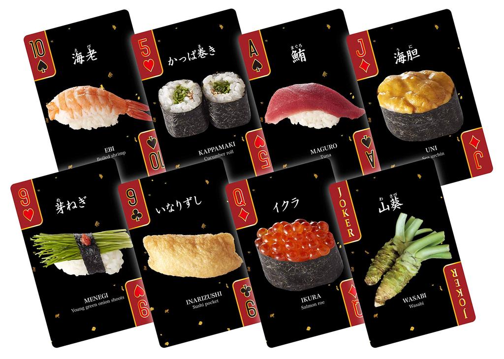 Sushi Playing Cards Original Sushi in English and Beverly [Includes Game] [Available Roman]