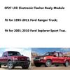 EP27 LED Flasher Relay 5 Pin Fit for 1997-2008 Ford F150 | 1997-2010 Super Duty F250-F550 | 1995-2011 Ranger | LED Electronic Turn Signal & Hazard