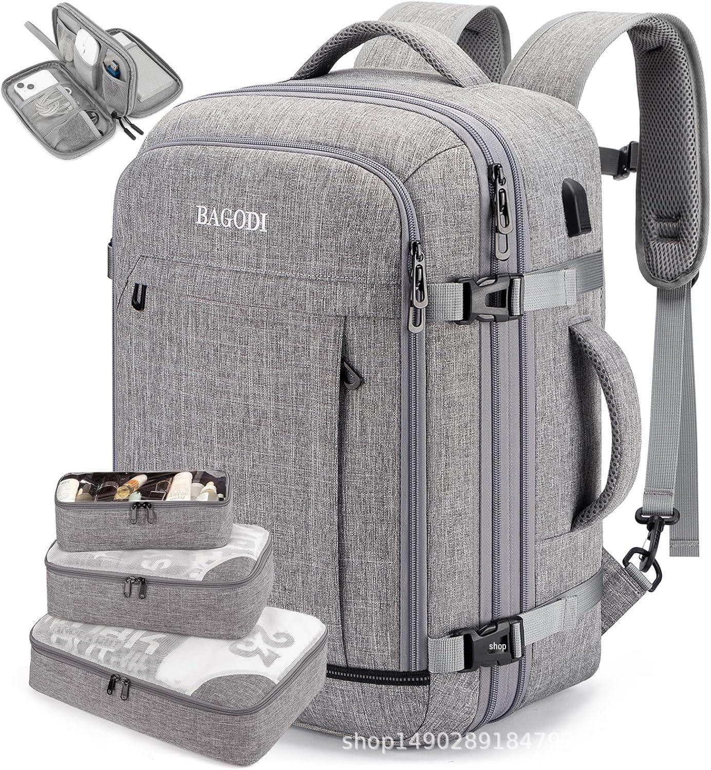 

Чоловічий розширюваний водонепроникний рюкзак великої місткості для ділових поїздок та багажу