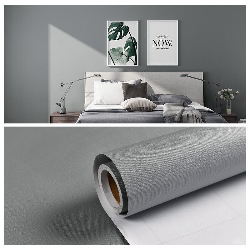 Jednolity kolor samoprzylepny dekoracja sypialni salonu wodoodporne meble odnowione tło naklejki tapeta