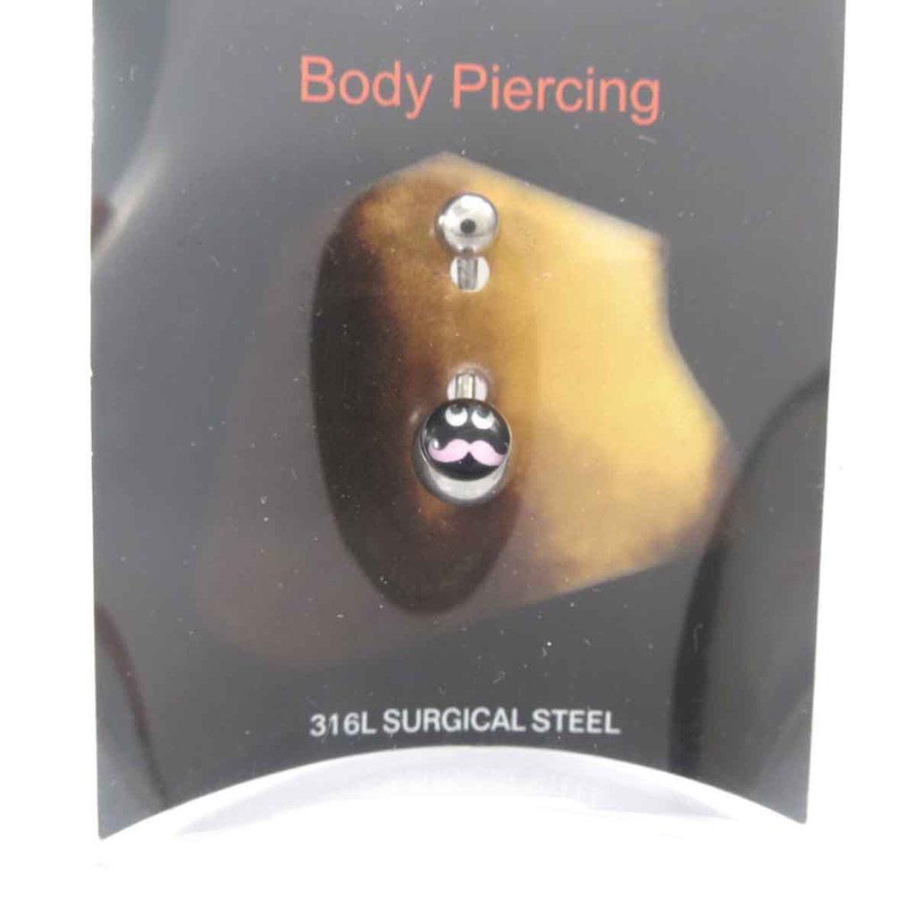 Les Trésors De Lily [J8940] - Body Piercing 'Wąsy' róża