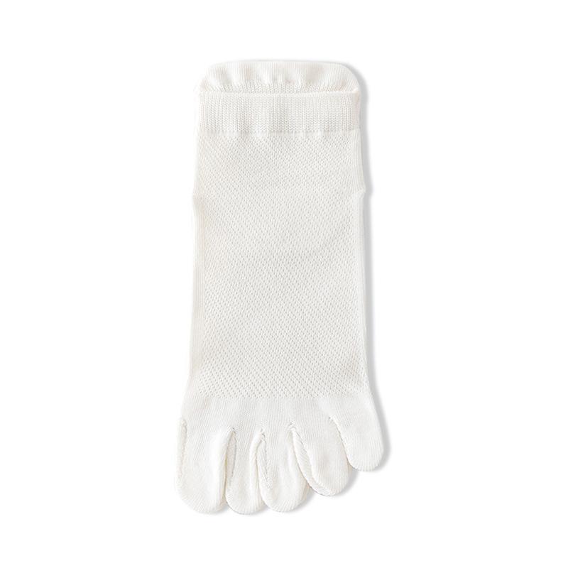 5 Pairs Spring Summer Women Socks Soft Mesh Breathable Cotton Sweat Absorbent Five Finger Socks Outdoor Sports Split Toe Socks