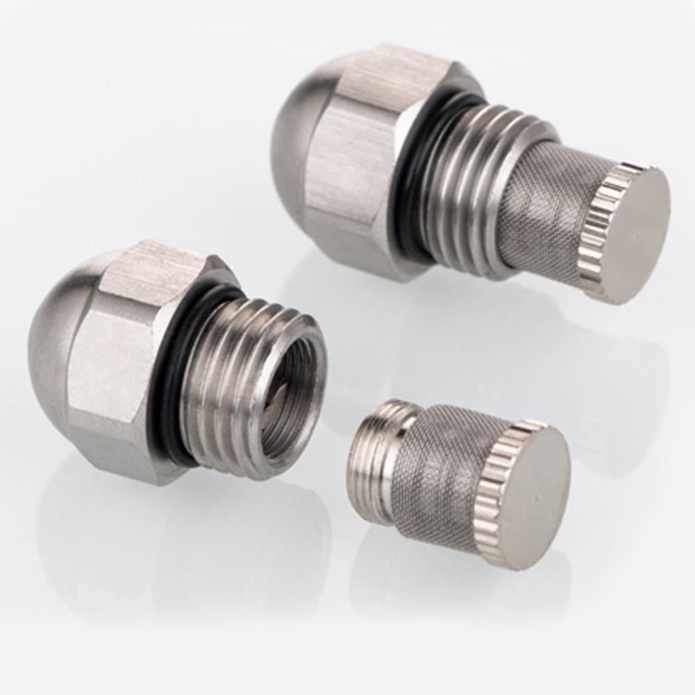 Stainless Steel Fine Atomizing Mist Nozzle 0 3 1 5mm Orifice 1/4 BSPT Thread for Dust Cooling and Landscape Fog Systems