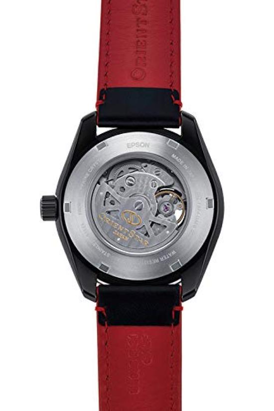 Orient Star Automatic Made in with Open Black RK-AV0A03B Men's Watch, Avant-Garde Skeleton, Mechanical, Japan, 2-Year Manufacturer's Warranty, Heart,