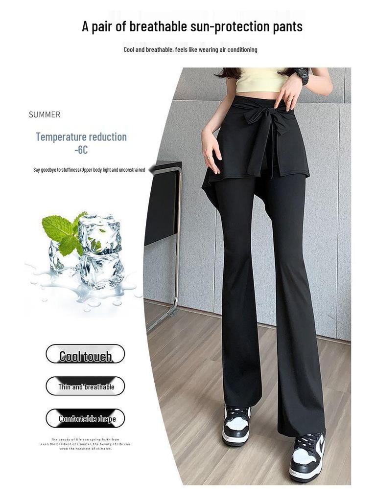 High-Waisted Slim Fit Velvet Wide-Leg Yoga Pants for Spring, Autumn, and Winter