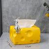 Creative Cheese Tissue Box Holder Simple Plastic Dryer Tissue Box Napkin Toilet Paper Storage Box Tissue Box Tissue Holder