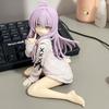 10cm Anime Witch Journey Flying Sweater Sitting posture Ilena Cute Girl PVC Doll Collection Model Doll Desktop Decoration