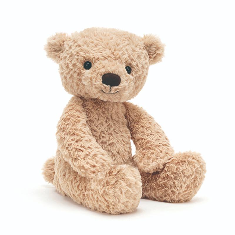 

JELLYCAT Bear Series Animal Finley Bear Light Yellow Soothing Doll Plush Doll 43cm High 43cm светло-желтого