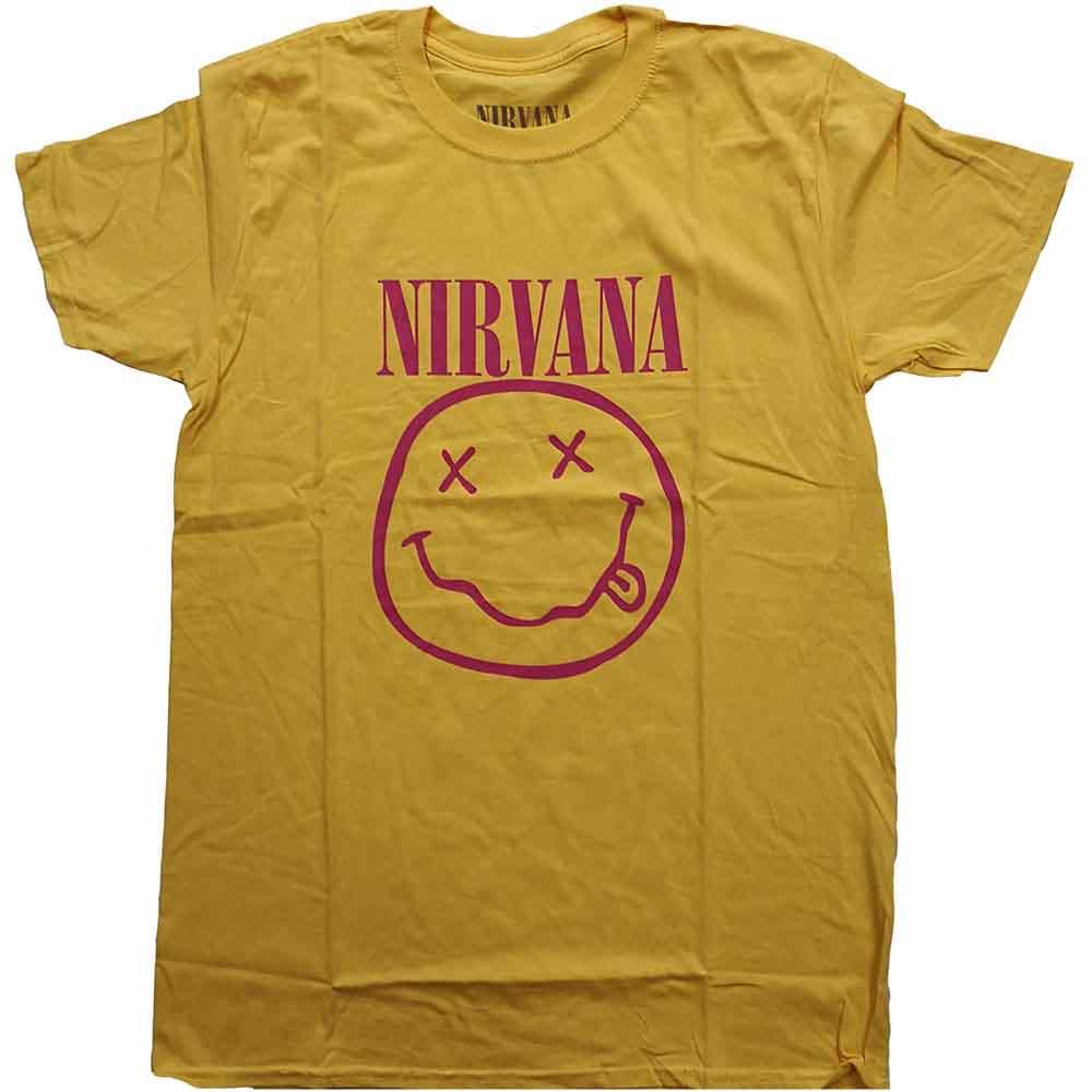 

26 Nirvana Pink Smile Official Men s Unisex T-Shirt- Unisex T-Shirt L