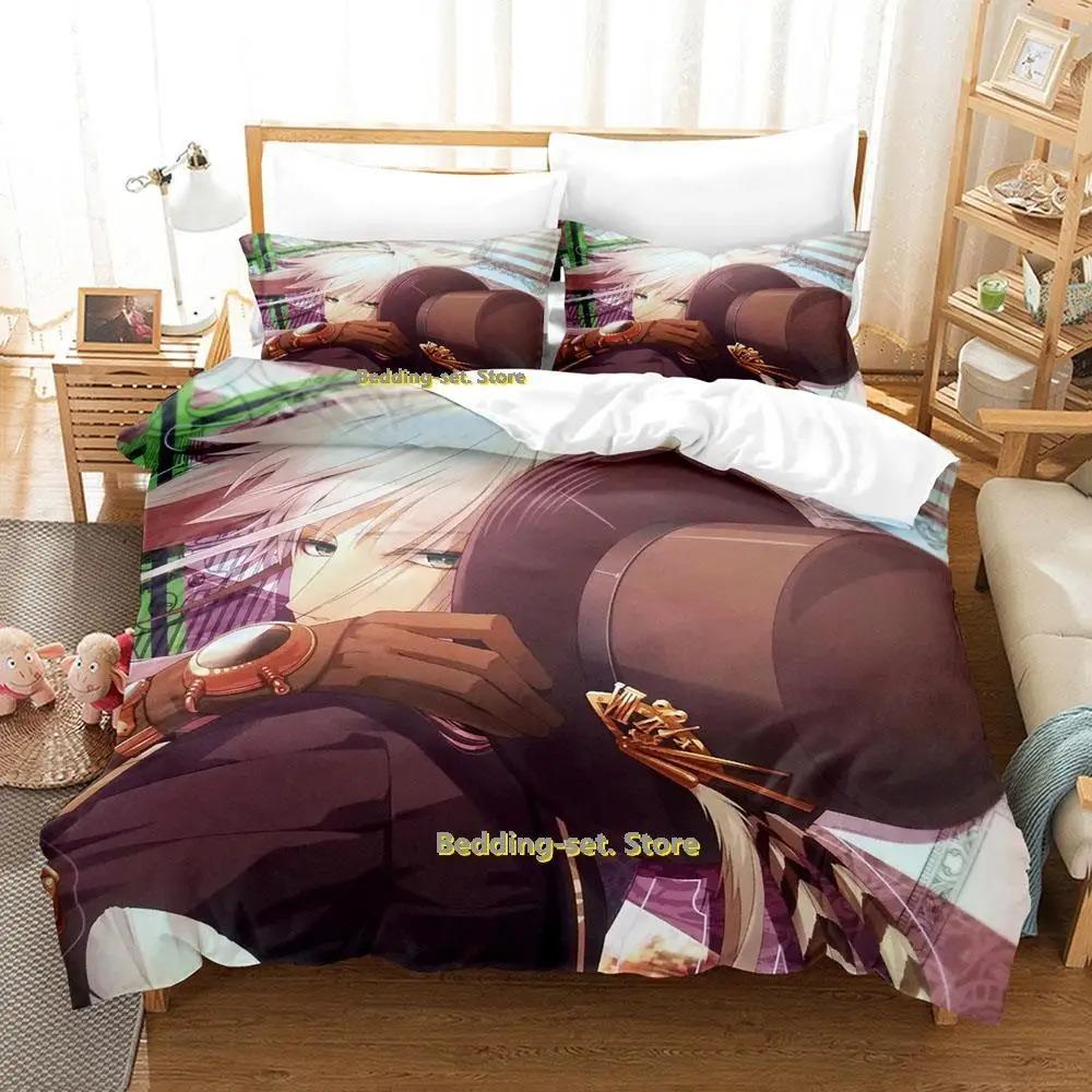 Neues Code Realize Guardian of Rebirth Bettwäscheset Cartoon Anime dreiteiliges Set Erwachsener Kind Schlafzimmer Bettbezugsets 3D Kawaii