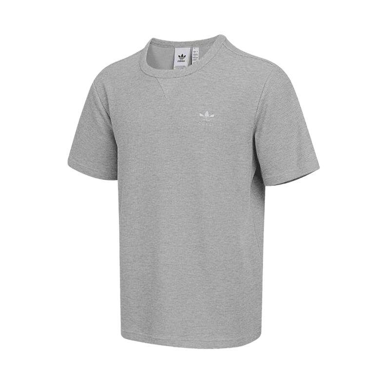 adidas Originals Men s Waffle Knit T-Shirt Light Grey JX2640 XS