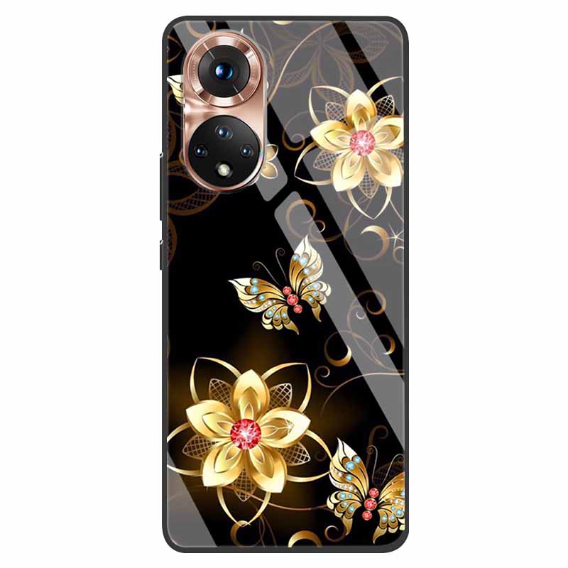 Luxury Case for Huawei Honor 50 Cover Tempered Glass Cover for Huawei Honor 50 Phone Case Honor50 6.57" Coque Bag Fashion Bumper