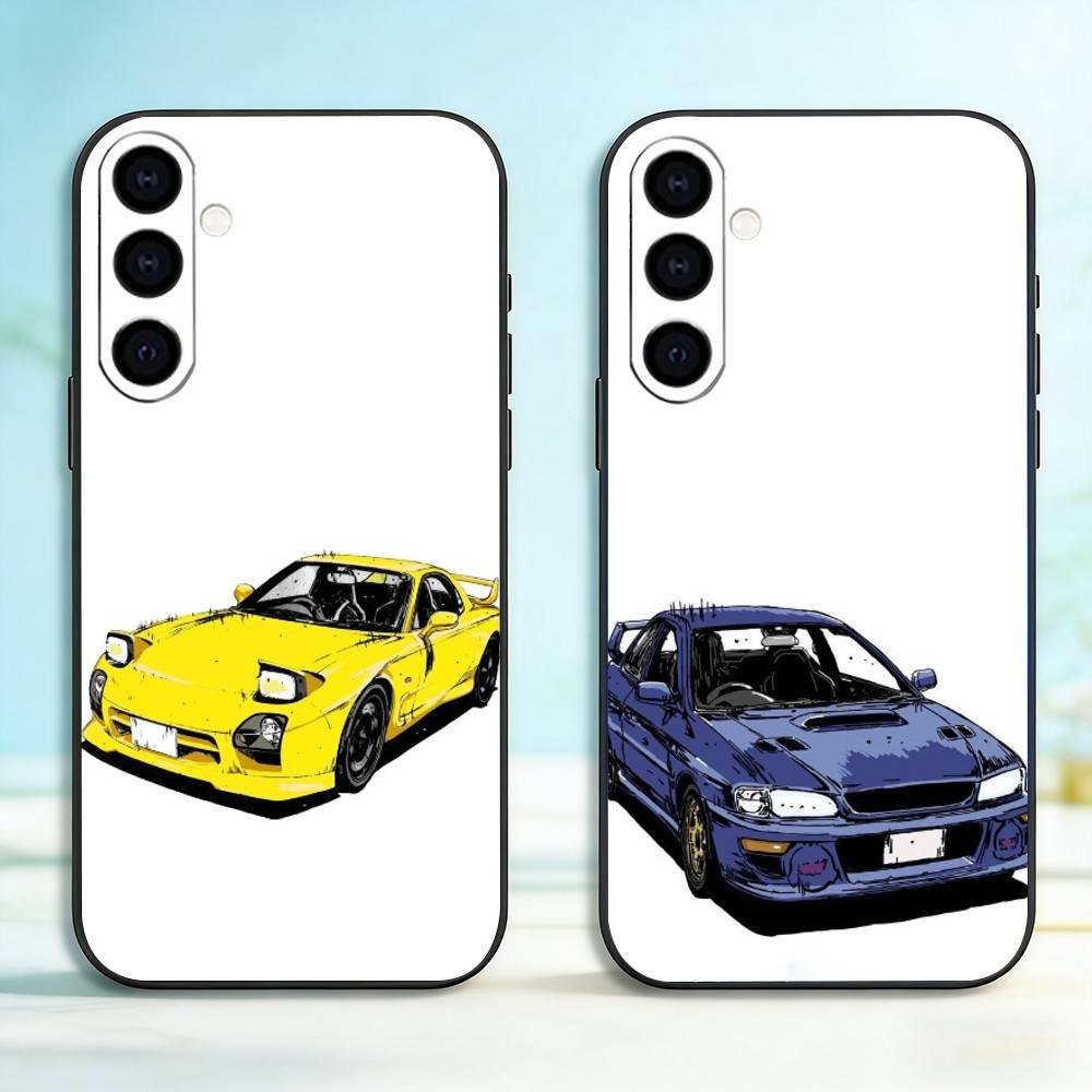 JDM Tokyo Drift Sports Car Male Men Phone Case For Samsung Galaxy A73,A72,A71,A70,A53,A52,A51,Soft Silicone Black Cover