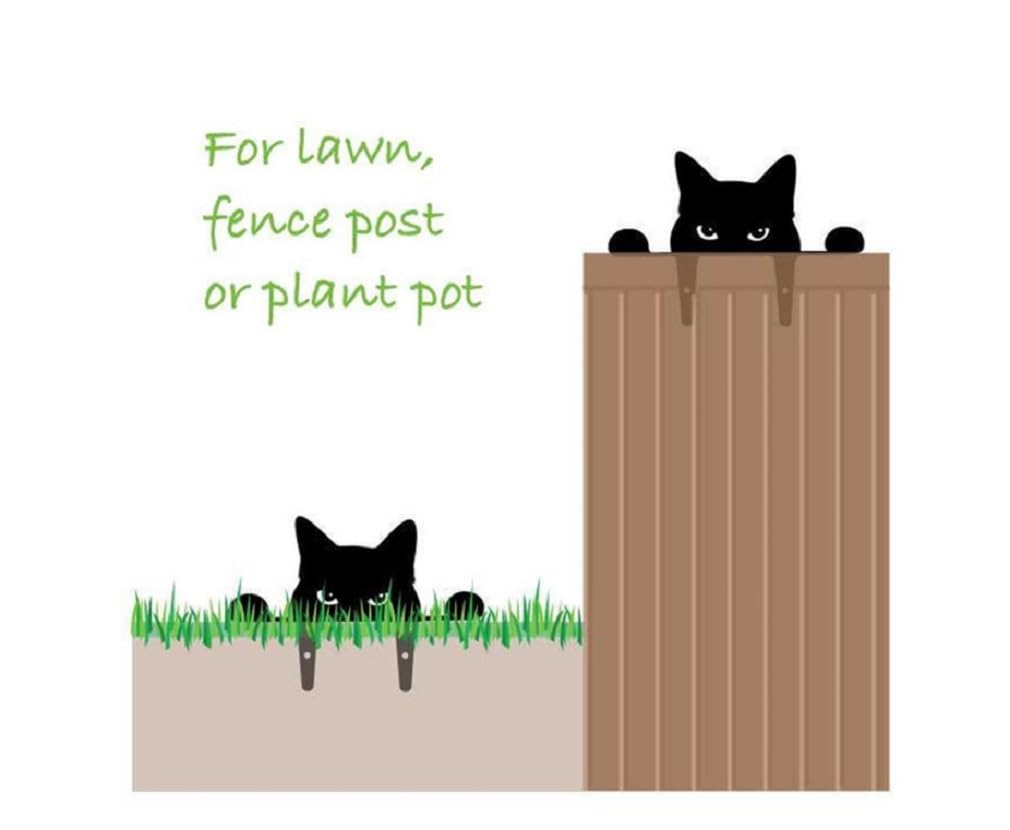 Kaimed Cat Welcome Plate Garden Object Cat Gardening Object Cute Gardening Ornament Miscellaneous Cat Gardening Goods Plate Interior Gardening