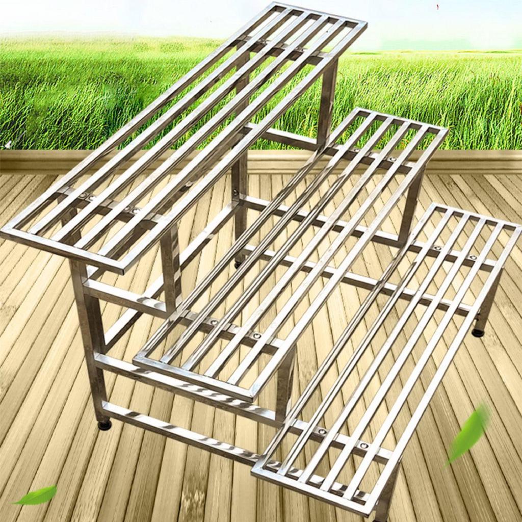 Thickened Stainless Steel Multi-layer Outdoor & Balcony Flower Pot Stand