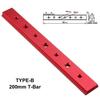 Professional Grade Aluminium Alloy T Track Miter Jig Tool 100 450mm Length