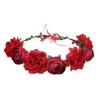 Wedding Bridal Hair Wreath Lightweight Flower Maternity Headband Multifunctional Rose Leaves Hair Wreath Party Hair Accessories