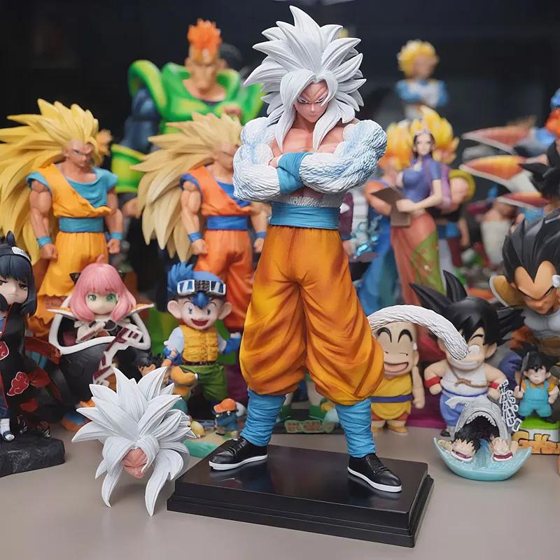32cm Anime Figurine Dragon Ball Z Figure Super Saiyan 5 Son Goku Action Statue PVC Model Desktop Ornament Collection Toys Gifts