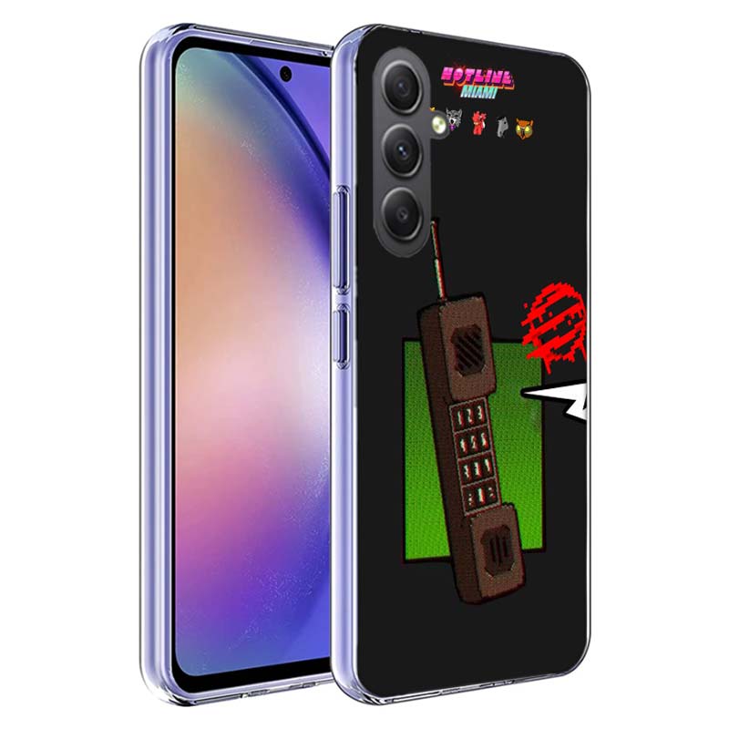 Game Hotline Miami Phone Case for Samsung A17 A37 A57 A07 A16 A26 A36 A56 A06 A02S A12 A22 A32 A52S A04S A14 A24 A34 A54 A03 A13
