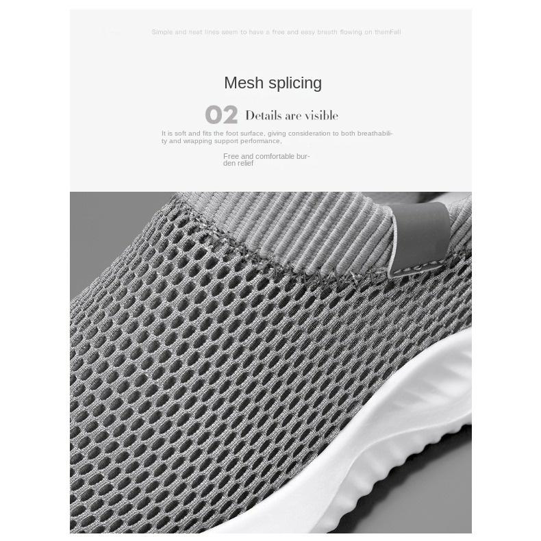 Shoes Men's Spring and Summer Single Shoes Lazy Men's Slip-on Men's Shoes Soft Breathable Sneakers