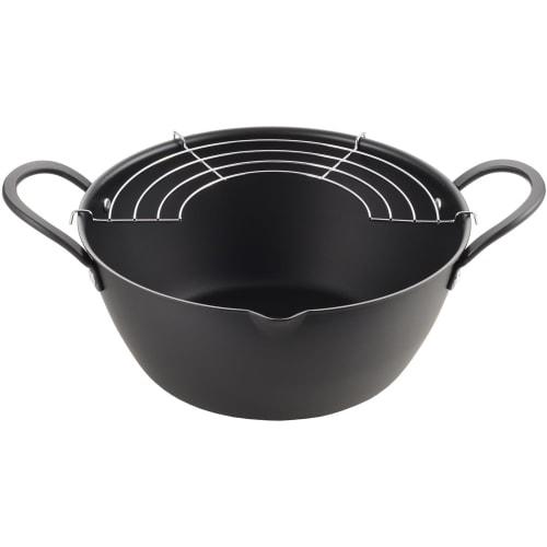 Eporus Ageten Wide-Mouth Deep Fryer with Rin, 24cm, AT-24W