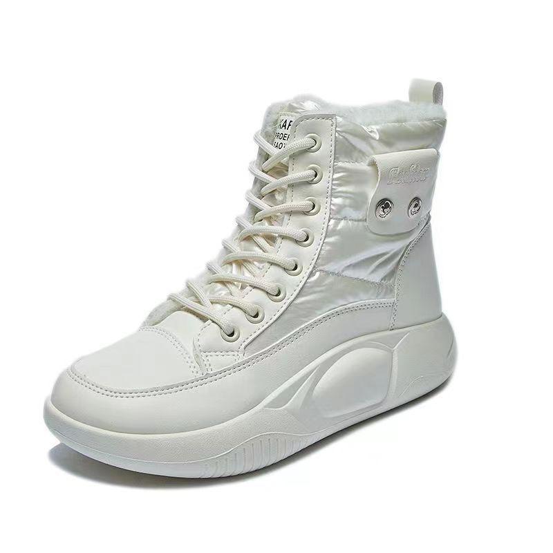 Fleece Shoes Women's New Winter Warm 2025 Winter New Medium Tube Snow Boots Waterproof and Cold-proof Fashion Women's Boots