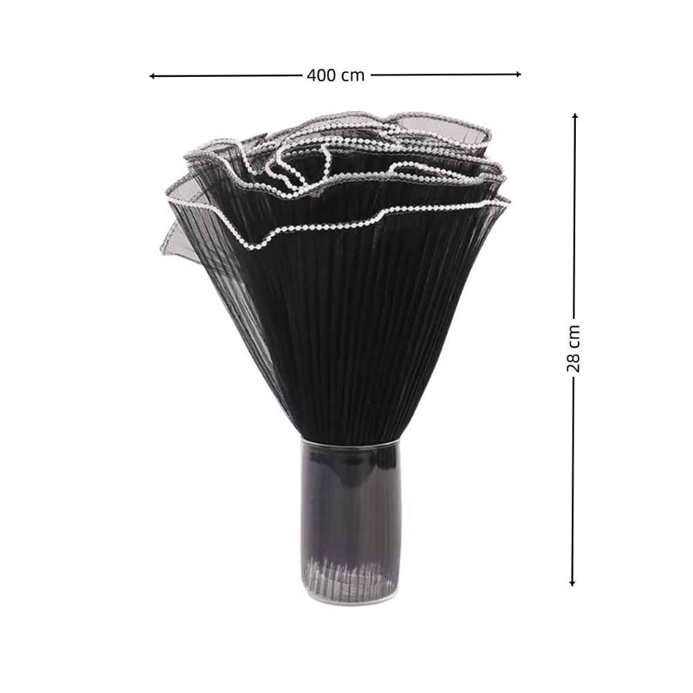 Multiple Color Bouquet Roll 4m Packaging Lace Paper Flower Wrapping Mesh Yarn  For Wedding Party