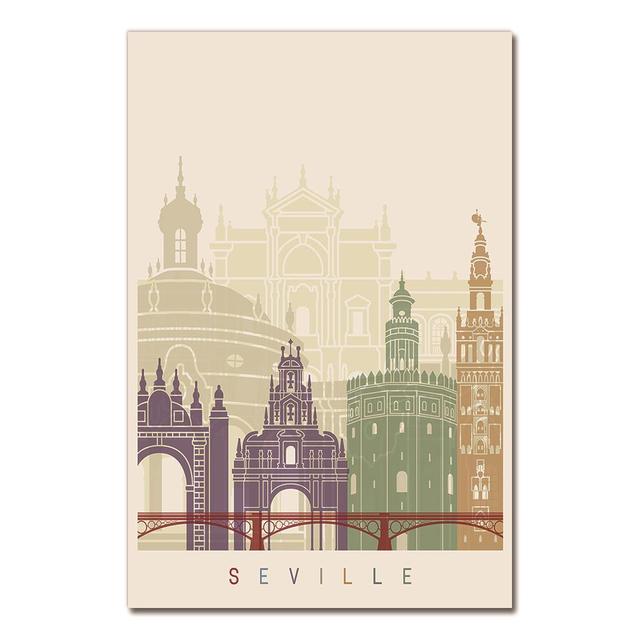 

Испания Севилья Цветочница путешествия холст картины старинные фотографии крафт-постеры с покрытием наклейки на стену украшение дома подарок без рамки 21*30cm