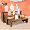3-Piece Display Stand Wood Risers Rustic Display Risers Combination Type Display Stand for Cupcakes Flowers Collectibles Home Office Decor
