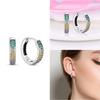 Hoop Earrings 925 Silver Certified Red Bow Heart Zircon Stud Earrings Lady's Anniversary Gift Luxury Jewelry