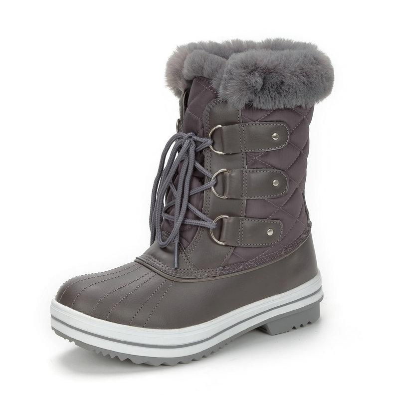 

Large size snow boots, European and American styles, flat bottom, Mauri women s cotton boots 2025 42 серый