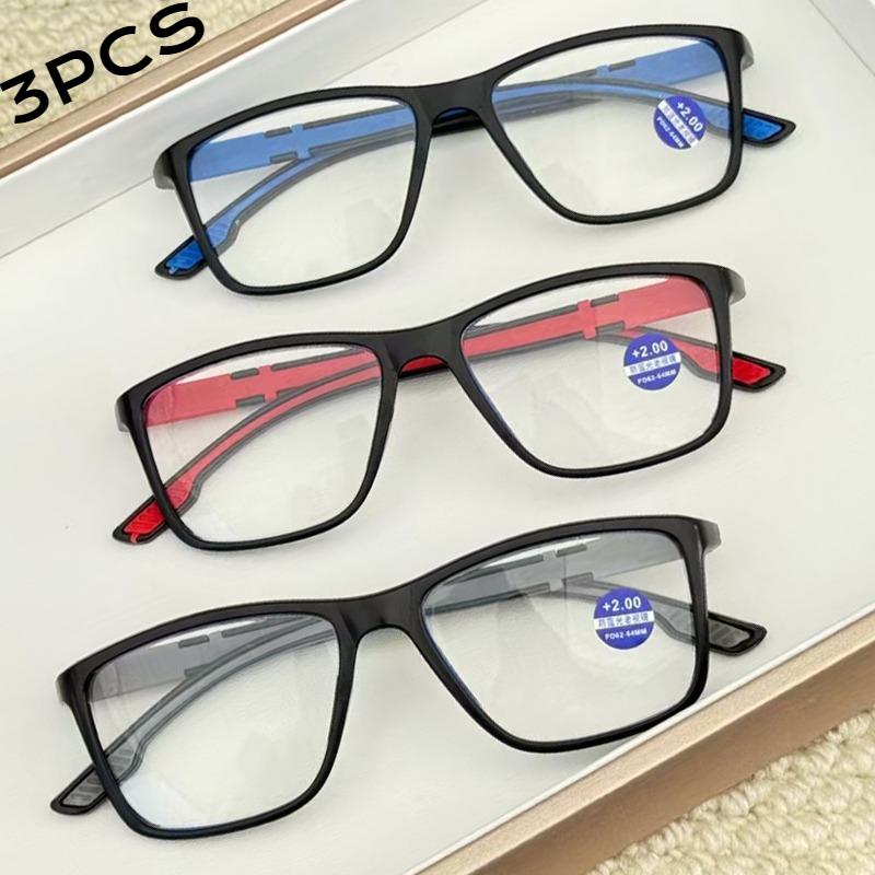 

3 шт. Очки для чтения Мужские Женские Анти-синий свет Пресбиопия Очки Антиусталость Компьютерные очки С +1.5 +2.0 +2.5 +3.0 +4.0 +2.0