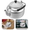 Portable Aluminum Teapot With Handle Lid Small Lightweight Kettle For Camping Coffee Pot Silver Metal Tea Boiling Water Filter